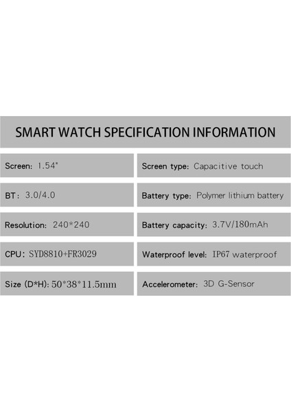 P6 Bt Çağrı Akıllı Bilezik 1.54 "tft Ekran IP67 Su Geçirmez Uyku / Kalp Atış Hızı Monitörü (Yurt Dışından)