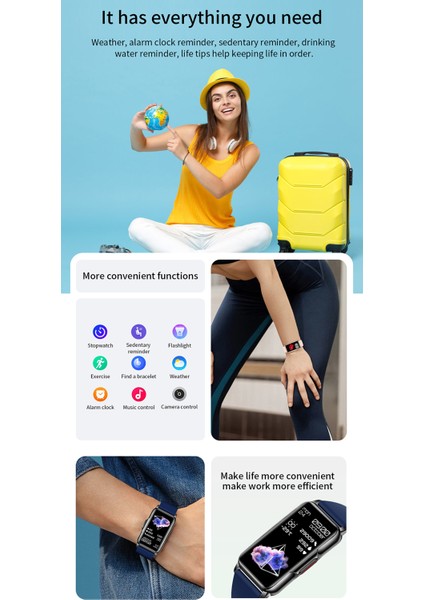 H80 Akıllı Bilezik 1.47 "tam Dokunmatik Ekran 25 Gün Beklemede (Yurt Dışından) fırsatları