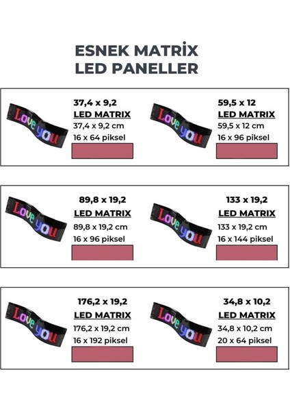Esnek LED Matrix Panel