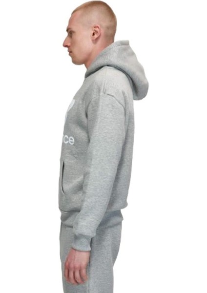 NB Lifestyle Men Hoodie MNH3333-AG Erkek Gri Spor Sweatshirt