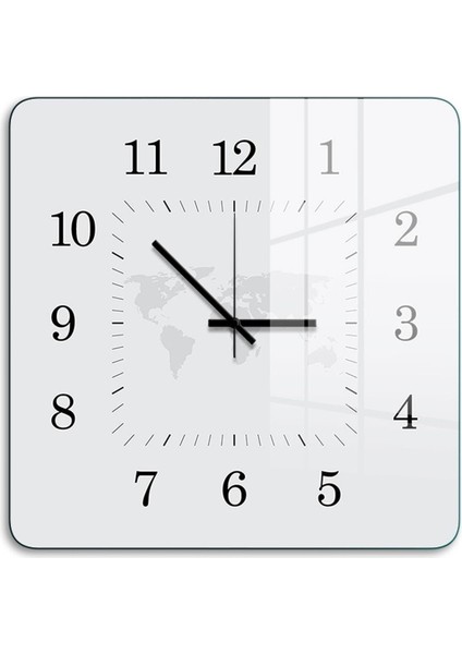 Cam Duvar Saati Kare 1037 30 x 30 cm fiyatları