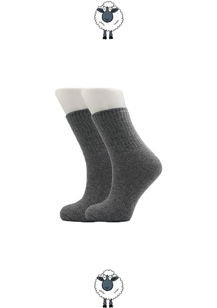Kadın Lambswool Yün Kışlık Kalın Soket Çorap 6'lı Paket