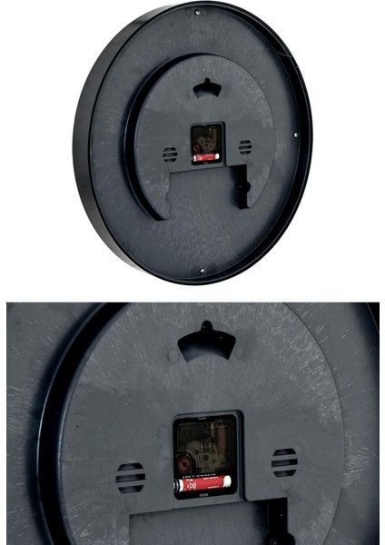 Roma Rakamlı Siyah Zeminli Duvar Saati 43 cm indirimleri