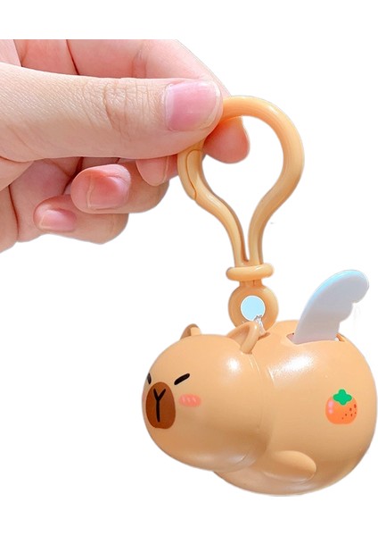 Karikatür Peluş Capi A Üfleme Kacıklar Anahtarlık Bebek Kolye Çift Anahtarlık Çekicilik Küçük Hediyeler (Yurt Dışından)