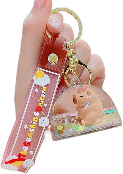 Karikatür Peluş Capi A Üfleme Kacıklar Anahtarlık Bebek Kolye Çift Anahtarlık Çekicilik Küçük Hediyeler (Yurt Dışından)