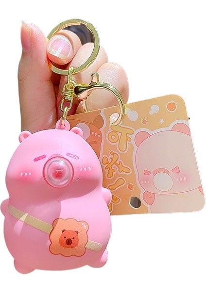 Karikatür Peluş Capi A Üfleme Kacıklar Anahtarlık Bebek Kolye Çift Anahtarlık Çekicilik Küçük Hediyeler (Yurt Dışından)