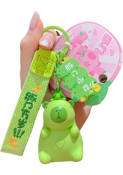 Karikatür Peluş Capi A Üfleme Kacıklar Anahtarlık Bebek Kolye Çift Anahtarlık Çekicilik Küçük Hediyeler (Yurt Dışından)