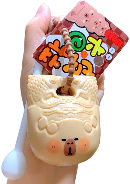 Karikatür Peluş Capi A Üfleme Kacıklar Anahtarlık Bebek Kolye Çift Anahtarlık Çekicilik Küçük Hediyeler (Yurt Dışından)