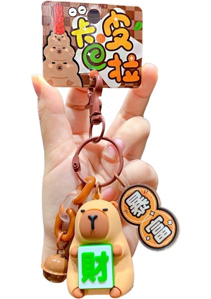 Karikatür Peluş Capi A Üfleme Kacıklar Anahtarlık Bebek Kolye Çift Anahtarlık Çekicilik Küçük Hediyeler (Yurt Dışından)