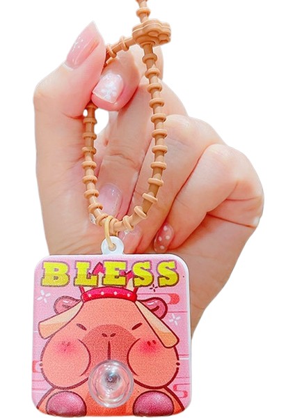 Karikatür Peluş Capi A Üfleme Kacıklar Anahtarlık Bebek Kolye Çift Anahtarlık Çekicilik Küçük Hediyeler (Yurt Dışından)