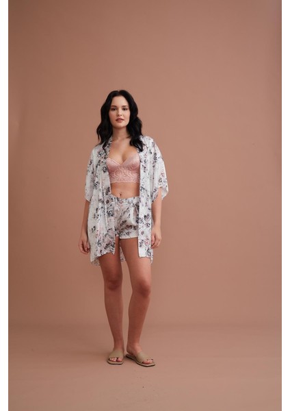 Somon Kadın Saten Büstiyer Üçlü Takım modelleri