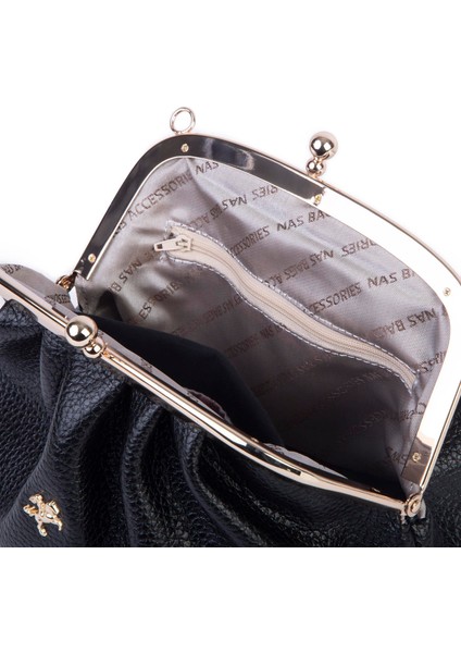 Mini Omuz ve Çapraz Vintage Burslu Çanta (23X15 Cm) Siyah Lopez fiyatları