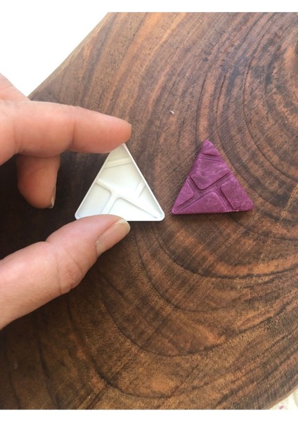 Art Üçgen Form Üçlü Polimerkil Küpe Kalıbı 1 Adet