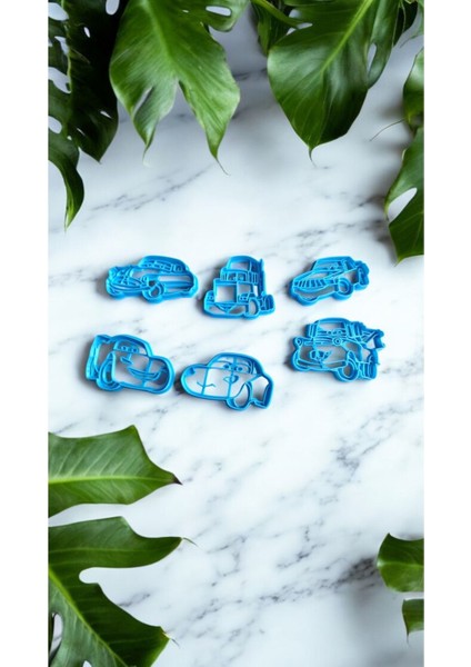 Hotwheels Hamur ve Kurabiye Kalıbı 6 Adet 1 Adet