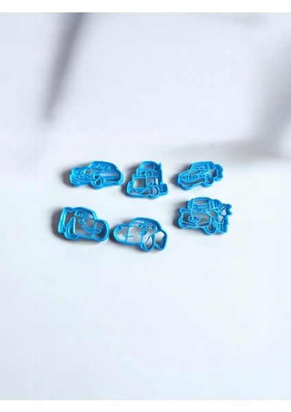 Hotwheels Hamur ve Kurabiye Kalıbı 6 Adet 1 Adet