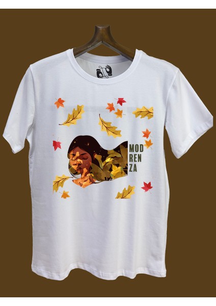 Regular Bisiklet Yaka Baskılı T-Shirt