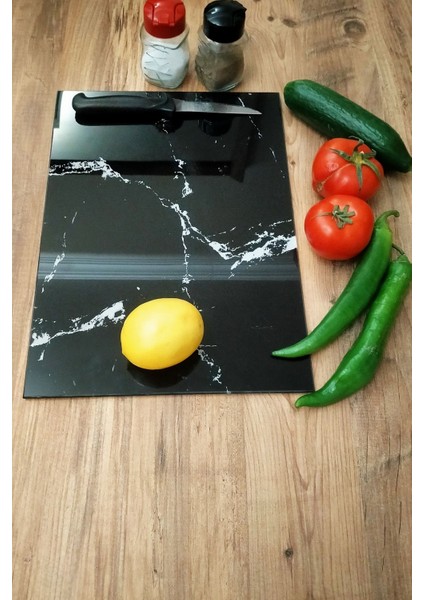 Luxury Cam Kesme Tahtası, 20X30 Cm, 4 mm 1 Adet