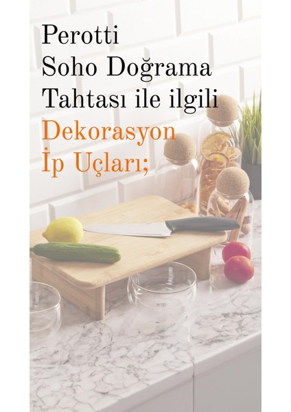 Luxury Soho Stand Bambu Doğrama Tahtası 1 Adet