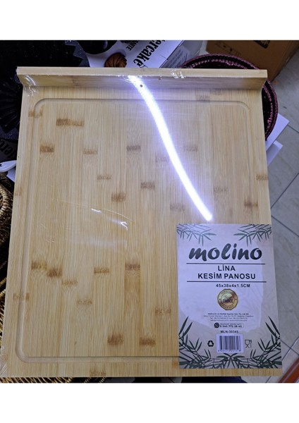 Luxury Tezgah Üstü Bambu Kesme Tahtası 45X38X4 1 Adet fırsatları