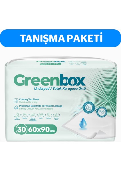 60 x 90 Yatak Koruyucu Örtü 30'lu 1 Paket 30 Adet
