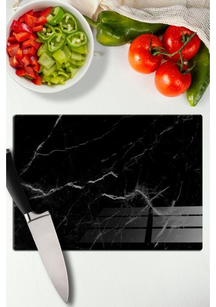 Luxury Kesim Panosu Black Marble 2 1 Adet fırsatları