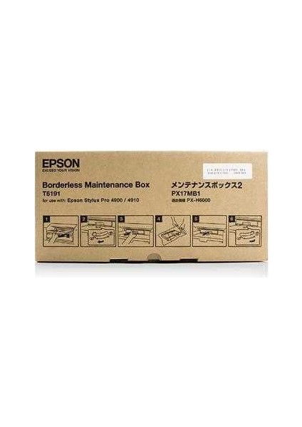 Tonersepeti Epson T6191 Atık Mürekkep Tankı Pro 4900 SC-P5000