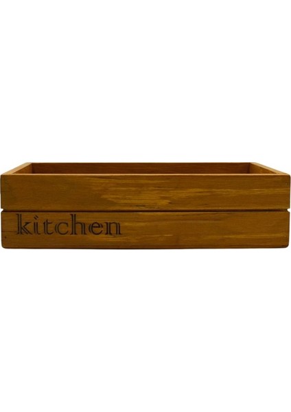Ahşap Mutfak Organizer 30x15 cm, El Yapımı, Minimalist ve Dekoratif Düzenleyici Kitchen Organizer fiyatları