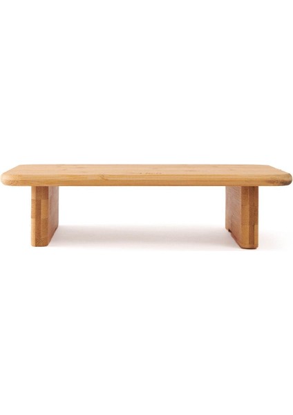 Luxury Mien Bambu Ayaklı Diktörtgen Kesme Tahtası - Bej - 34X22X9 cm 1 Adet modelleri