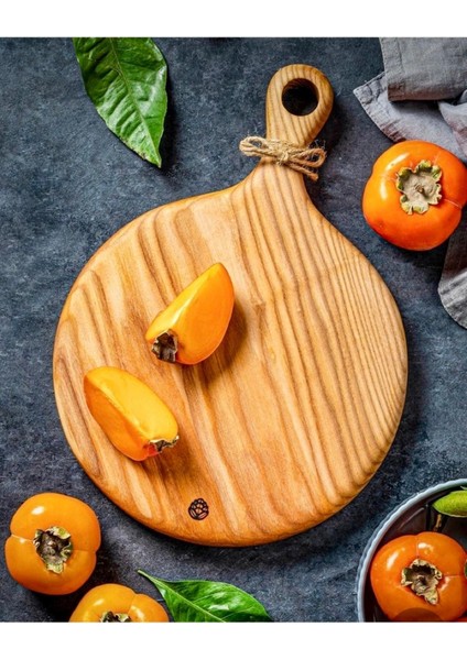 Luxury Dut Ağacı "oval" Kesme Tahtası Sunumluk 1 Adet