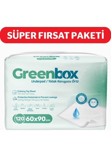 60 x 90 Yatak Koruyucu Örtü 30'lu 4 Paket 120 Adet