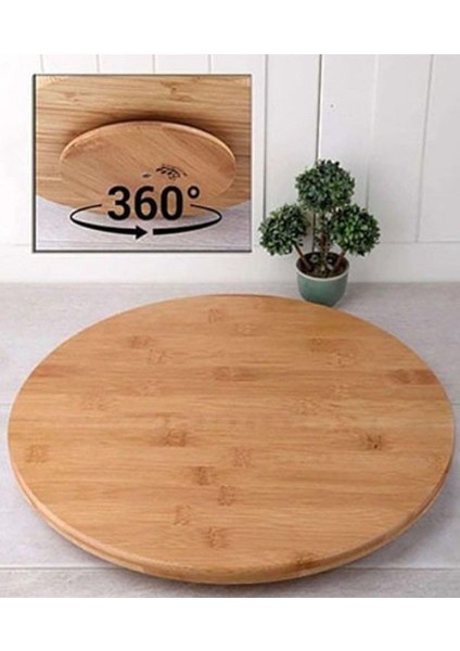 Luxury Dönerli Bambu Pizza Tahtası 32 cm ROYALEKS-DPT32 1 Adet