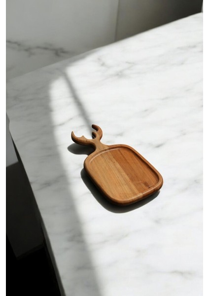 Luxury Olive Crafted Kişiye Özel Zeytin Ağacı El Yapımı Geyik Boynuzlu Kesme / Sunum Tahtası 1 Adet fiyatları
