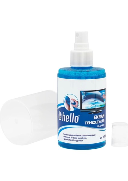 HL-14408 Sprey + Fiber Bez + Fırça 200ML LCD Ekran Temizleme Seti