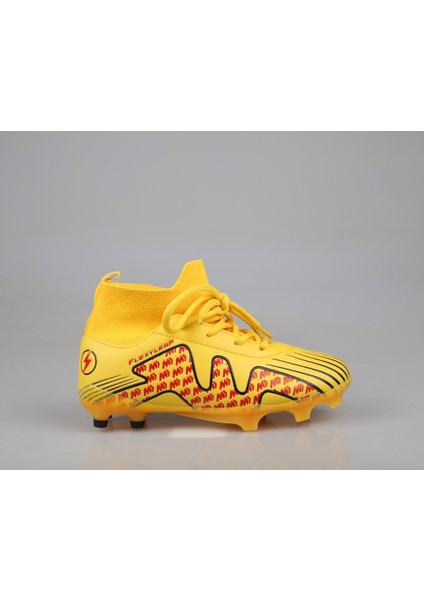 Cool Pele Çoraplı Krampon Sarı Çocuk Halı Saha Ayakkabısı