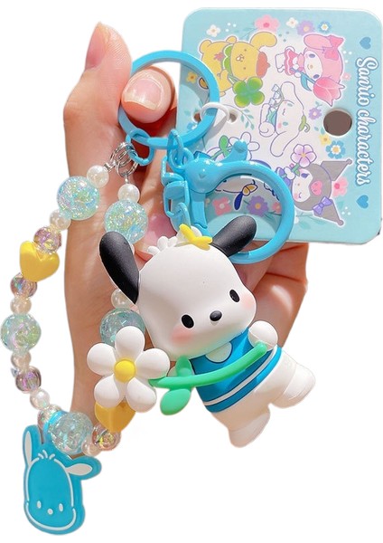 Sanrio Kt Kedi Ekose Balon Çiftler Anahtarlık Araba Anahtarlık Kolye Küçük Hediyeler (Yurt Dışından)