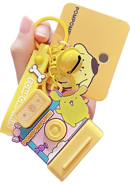Sanrio Kt Kedi Ekose Balon Çiftler Anahtarlık Araba Anahtarlık Kolye Küçük Hediyeler (Yurt Dışından)