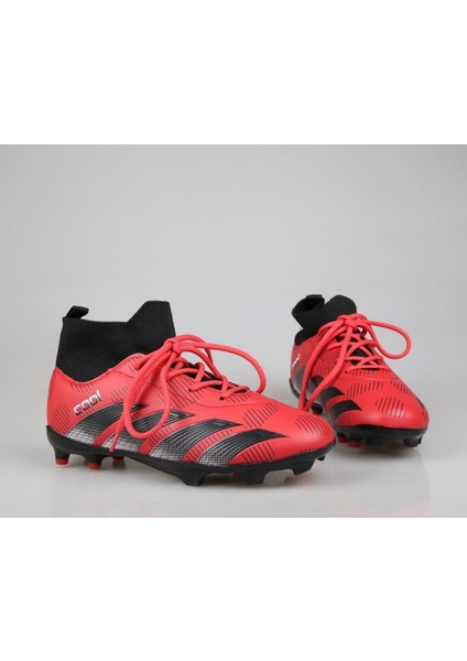 Cool Pele Çoraplı Krampon Kırmızı Çocuk Halı Saha Ayakkabısı fırsatları