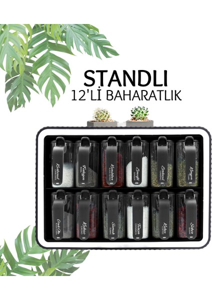 Violet 12'li Baharatlık Seti Kendinden Yapışkanlı 24 Adet Etiketi Ile Beraber (Siyah-Beyaz) fiyatları