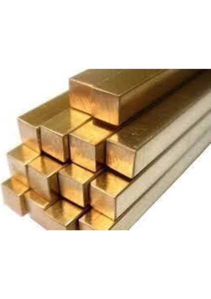 Luxury Pirinç Kare Çubuk 14 mm 1 mt 1 Adet