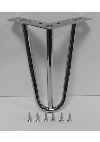 Luxury Mil Model 15 cm Krom Metal Mobilya Ayağı 1 Adet