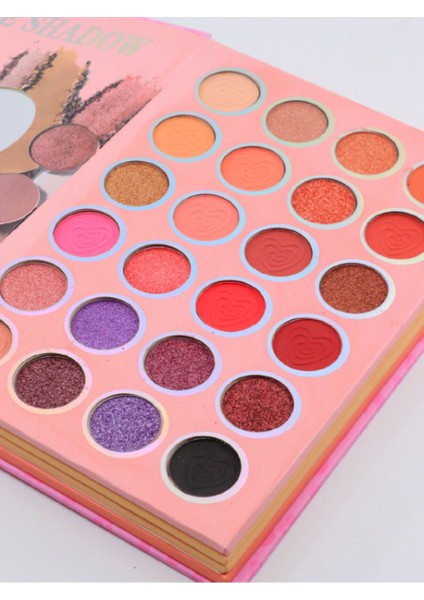 Luxury Acarlar Kitap Tipi Aynalı Lüx 43 Parça Makyaj Kiti Far,highlighter,kontür. 1 Adet modelleri