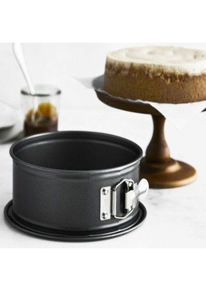 Luxury Patisse Yüksek Yuvarlak Altı Çıkabilen Kelepçeli Pasta Kalıbı (18CM) 1 Adet