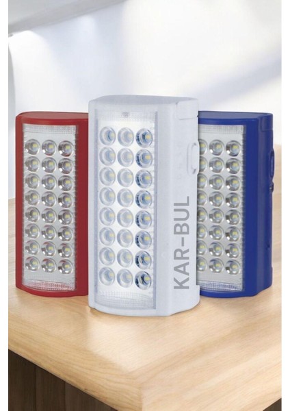 Luxury 24 Ledli USB Şarj Çıkışlı Kaliteli Kamp Feneri 80 Saat Akülü Şarjlı Işıldak 1 Adet
