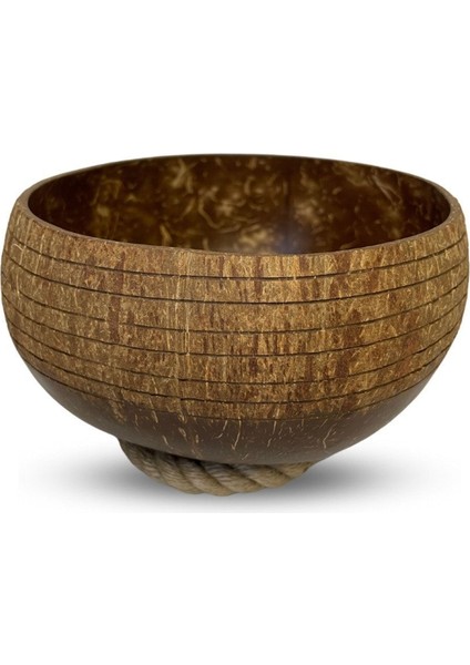Luxury Jumbo Özel Tasarım Hindistan Cevizi Kase ve Kase Altlığı - Coconut Bowl - Bowl Kasesi - Çerezlik 1 Adet