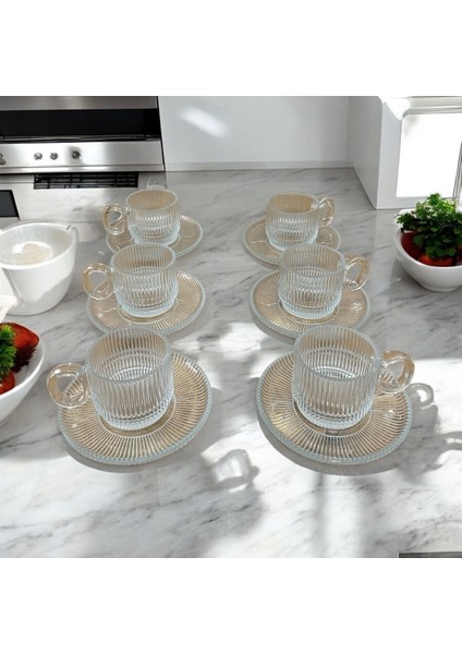 Luxury 6'lı Çay Kahve Fincanı 1 Adet