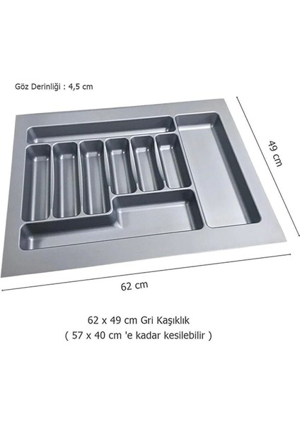Luxury 2li Set 62X49 cm Düzenleyici 62 cm Kepçelik & 62 cm Kaşıklık (57X40 cm E Kesilebilir)Organizer Çeyiz 1 Adet