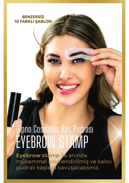 Luxury Takma Kirpik Seti & Kahverenk Kaş Pudrası 1 Adet