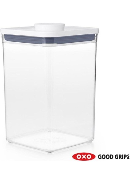 Luxury Pop Container Saklama Kabı Büyük/orta Boy Kare 4,2 Lt 1 Adet