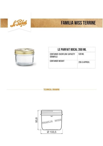 Luxury Familia Wiss Cam Kavanoz Sızdırmaz Kapaklı 350ML 1 Adet modelleri