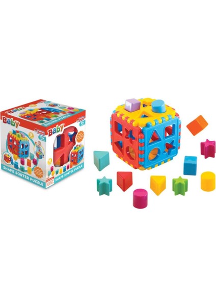 Luxury 02209 Bultak Puzzle Eğitici Geometrik Şekiller 14 Parça 1 Adet